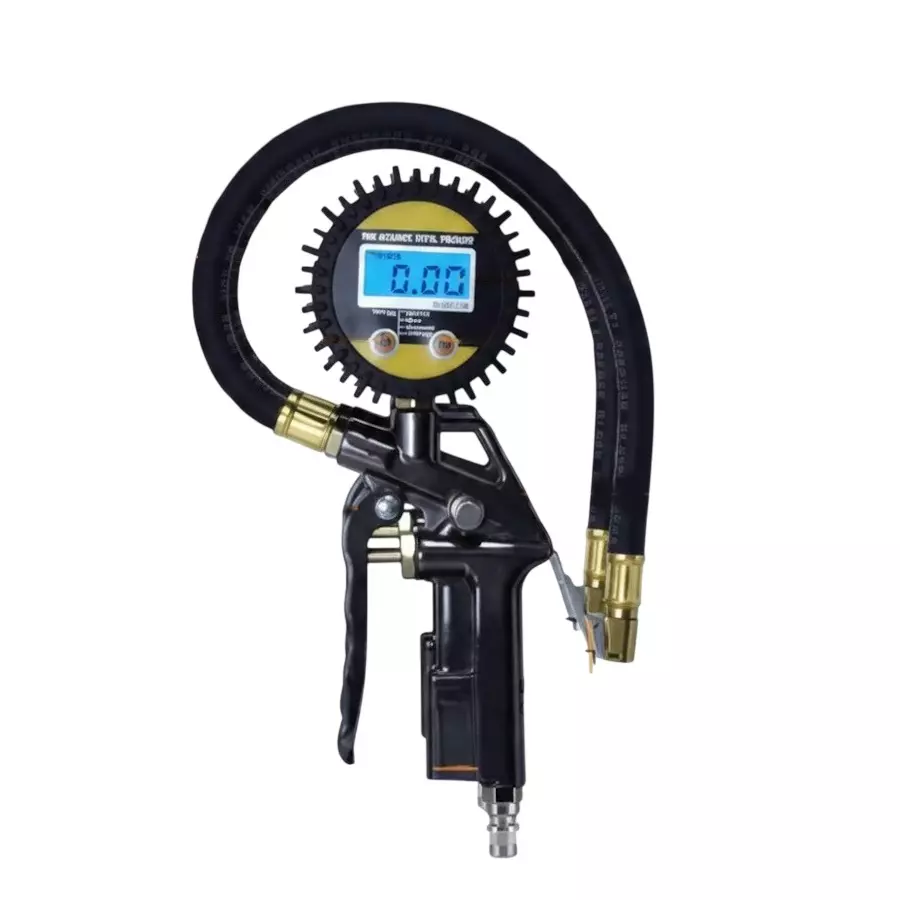 AGE TECH Digital Display Tire Pressure Inflator Gauge 0-100 PSI (0-7 Bar) Measurement Range and ±0.2 PSI Accuracy, DP-301