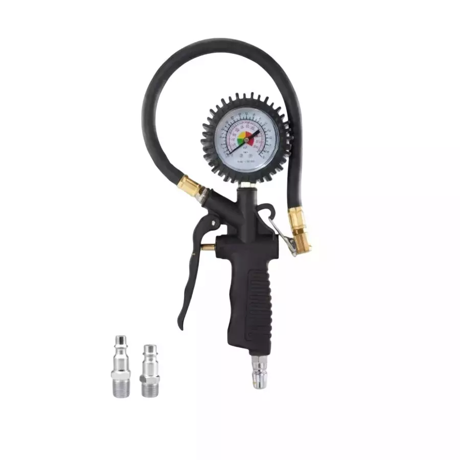 AGE TECH Analog Tire Pressure Inflator Gauge 0-230 PSI (0-16 Bar) Measurement Range and 0.025 Accuracy, DP-203 (Pack of 5)