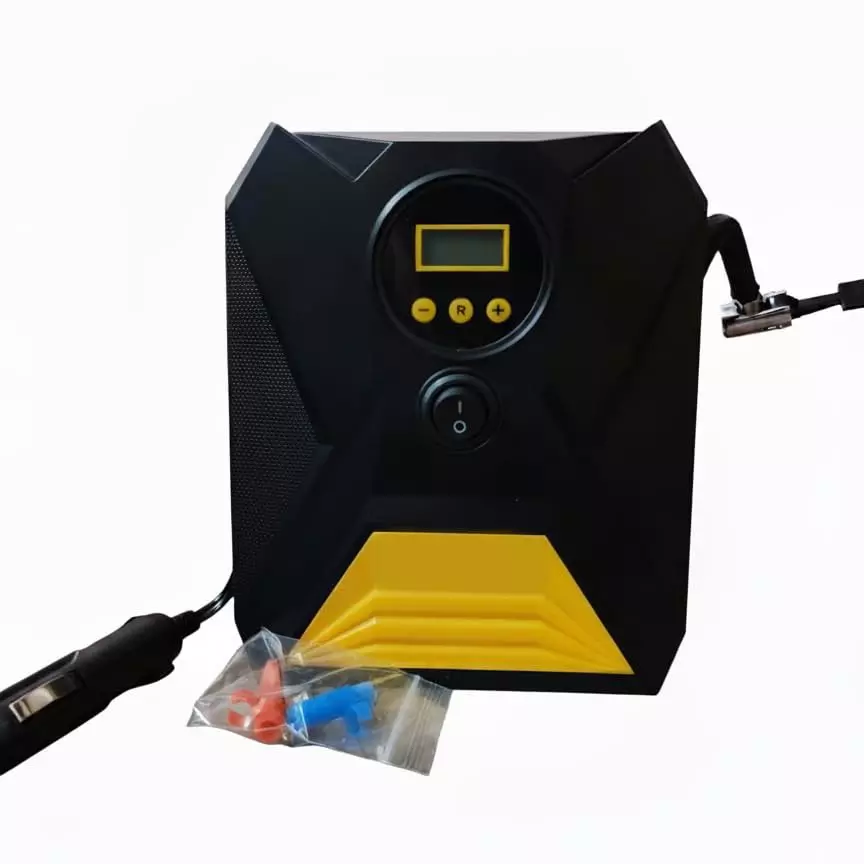 Hartley Cordless Tyre inflator 150 PSI Pressure 2x2000 mAh lithium Battery Plastic Black & Yellow, C1809-1