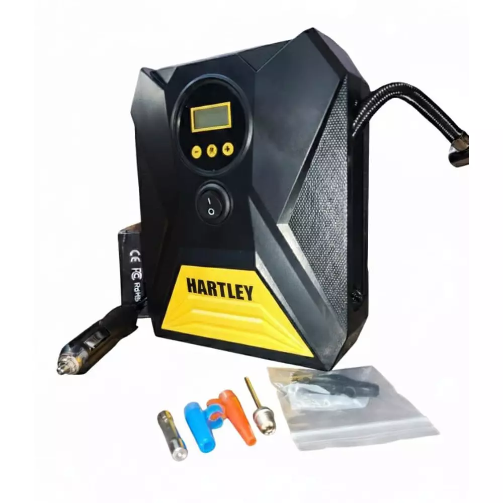 hartley-cordless-tyre-inflator-150-psi-pressure-2x2000-mah-lithium-battery-plastic-black-yellow-c1809-1