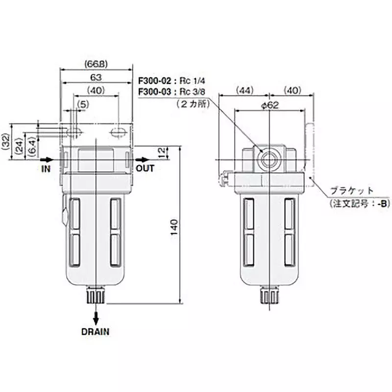 koganei-14-inch-rc-thread-5-m-filtration-air-filter-f300-02a