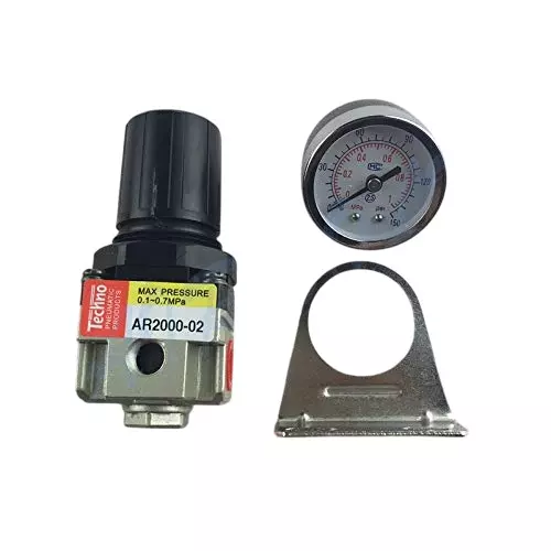 Techno 6.35 mm (1/4") Regulator with Gauge AR 2000-02