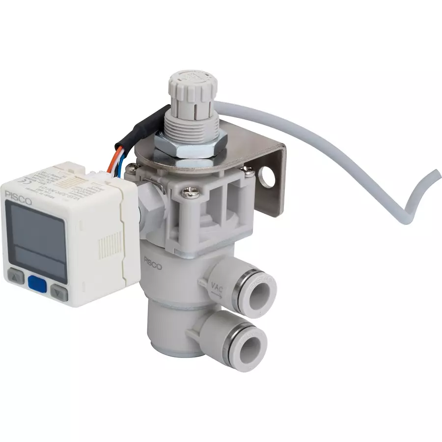 PISCO Vacuum Regulator Push Lock Type 30 L/min Φ8 mm, RVZ8UV5