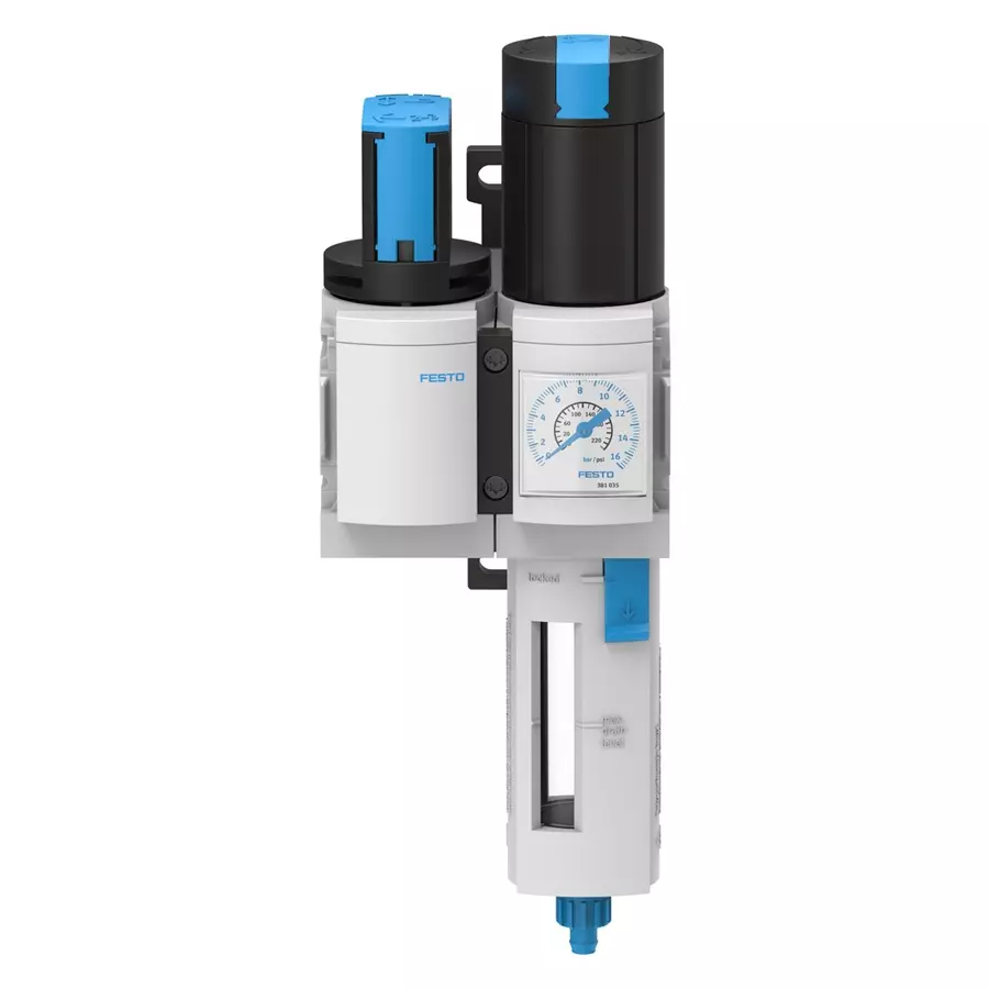 FESTO 40 µm 1000 L/min Air Preparation Combination Unit, 542298