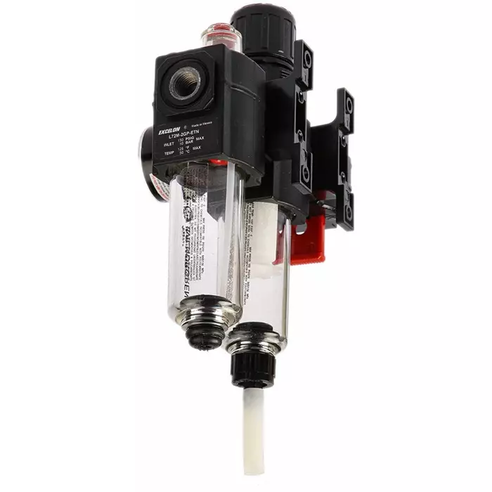 Norgren Pneumatic Air Preparation G 1/4 FRL Auto matic Drain 401¼m Filtration Size-With Pressure Gauge, BL72-201G