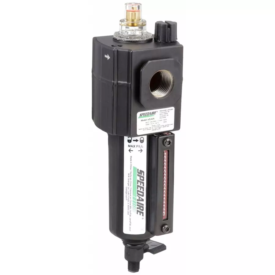 SPEEDAIRE 250 psi, 12.7 mm (1/2 Inch) NPT Inlet Compressed Air Lubricator, 4ZL82
