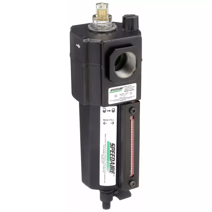 SPEEDAIRE 250 psi, 19.05 mm (3/4 Inch) NPT Inlet Compressed Air Lubricator, 4ZL88