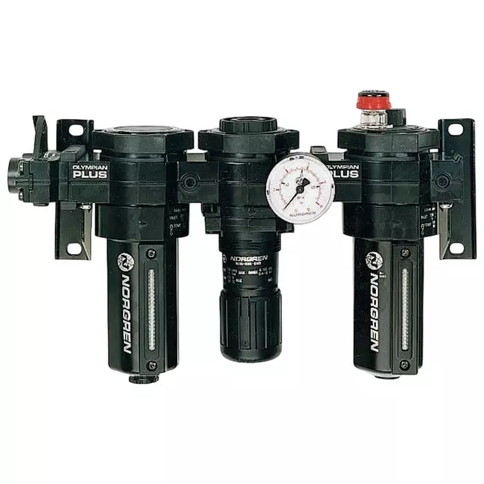 Norgren Pneumatic Air Preparation G 3/4 FRL Auto matic Drain 401¼m Filtration Size-Without Pressure Gauge, FRL64-601
