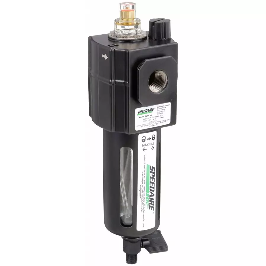 SPEEDAIRE 150 psi, 9.50 mm (3/8 inch) NPT Inlet Compressed Air Lubricator, 4ZL81