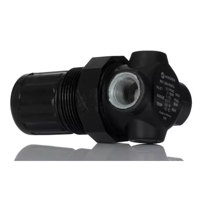 Norgren Pneumatic Regulator G 1/4 Regulator-0.3 bar to 7 1/4in 20 max. input, R07-200-RNKG