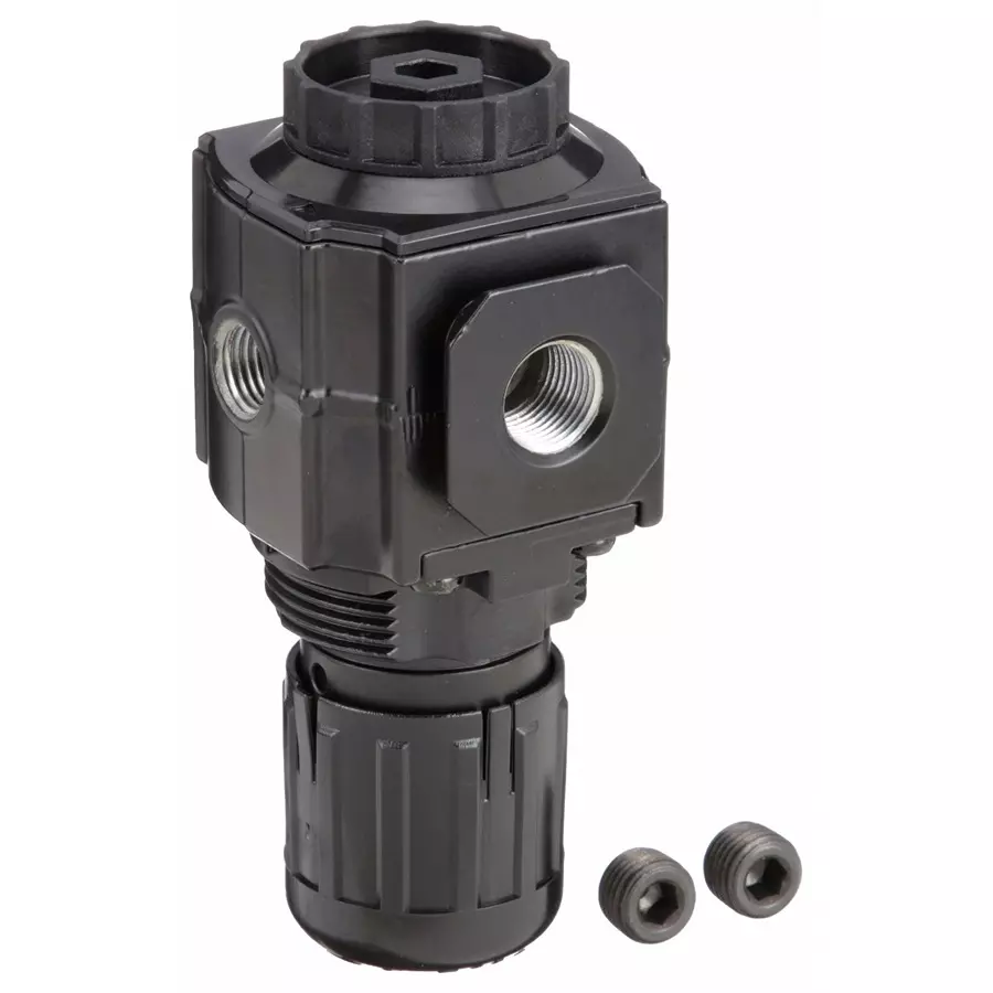 SPEEDAIRE 6.35 mm (1/4 inch) NPT Compressed Air Regulator 144 cfm, 4ZM18