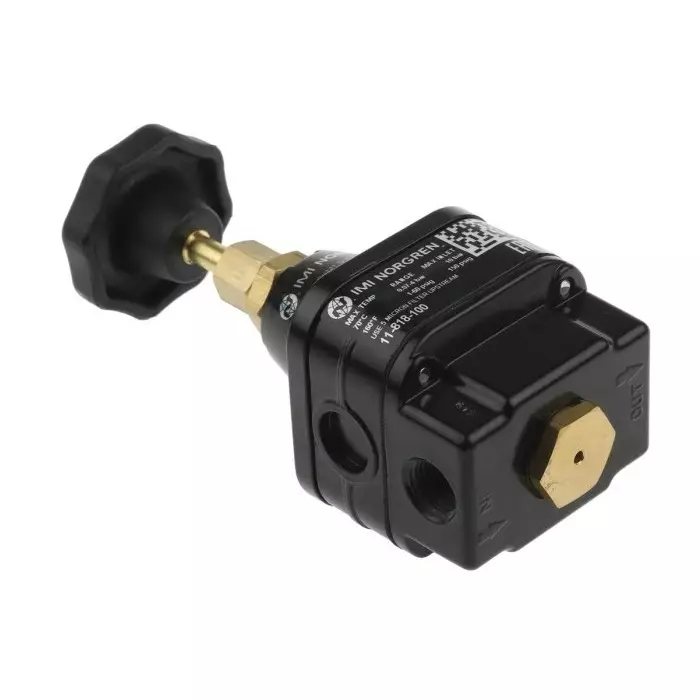 Norgren Pneumatic Regulator G 1/4 Regulator-0.07 bar to 4 1/4in 10 max. input, 11-818-100