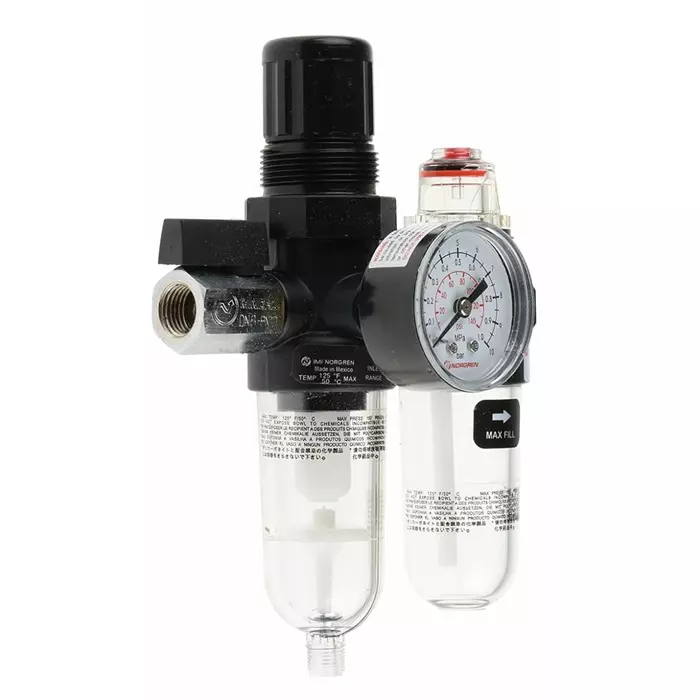 Norgren Pneumatic Air Preparation G 1/4 FRL Auto matic Drain 401¼m Filtration Size-Without Pressure Gauge, BL07-201
