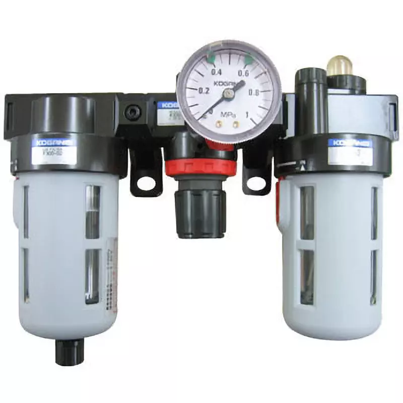 KOGANEI 3/8 inch 0.05-0.83 MPa RC Thread Filter Regulator & Air Lubricator (FRL), C400-03