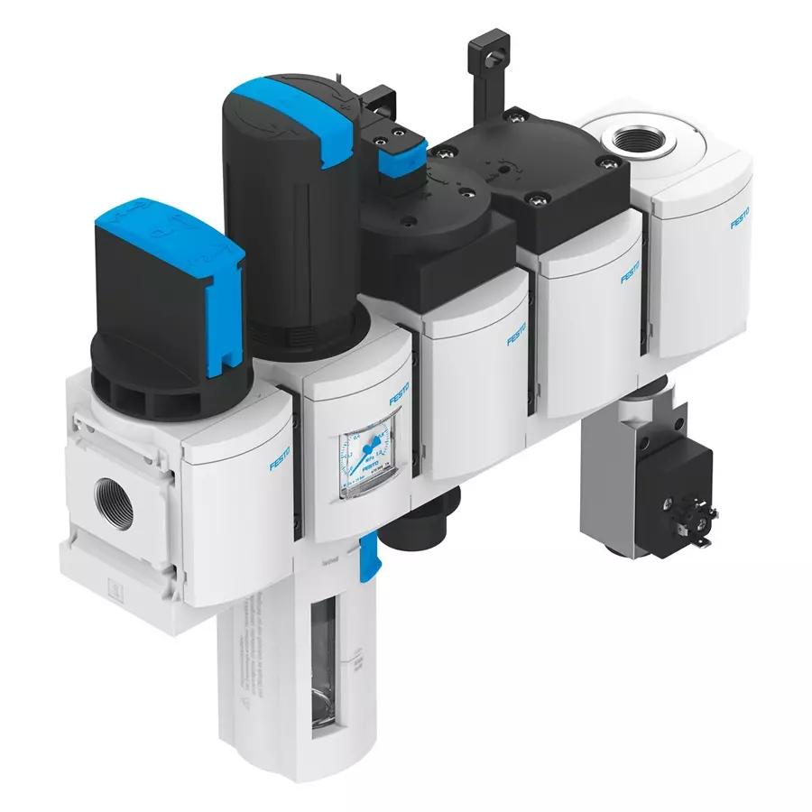 FESTO 40 µm 5100 L/min Air Preparation Combination Unit, 8025355