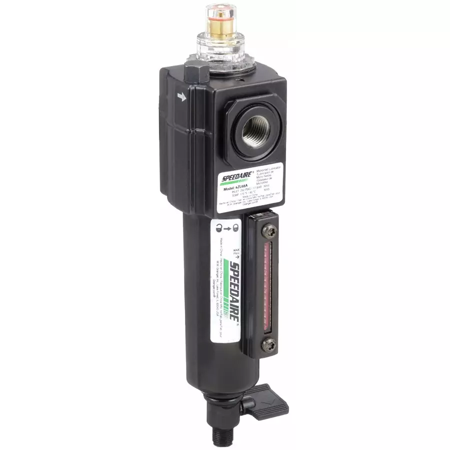 SPEEDAIRE 250 psi, 6.35 mm (1/4 inch) NPT Inlet Compressed Air Lubricator, 4ZL68