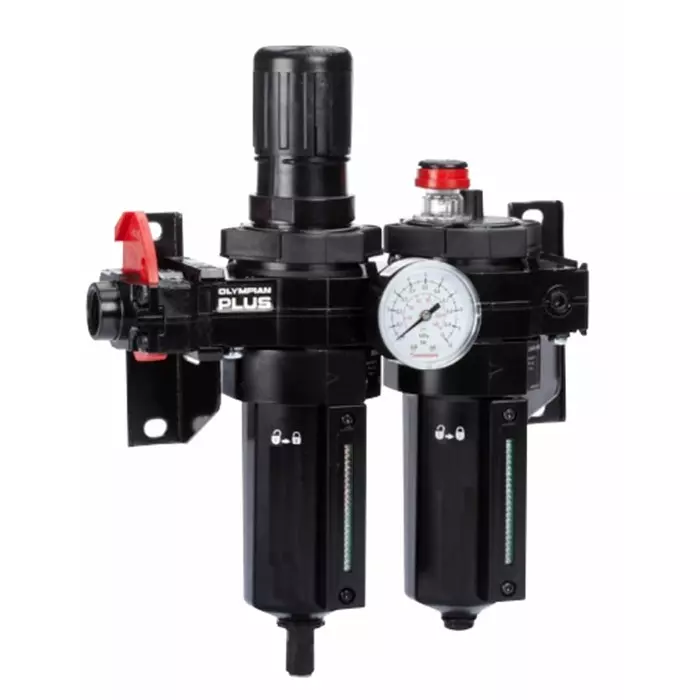 Norgren Pneumatic Air Preparation G 1/4 FRL Auto matic Drain 401¼m Filtration Size-With Pressure Gauge, BL64-201