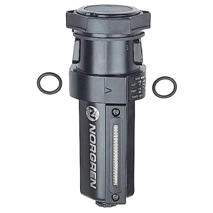 Norgren Pneumatic Filter F64G series 401¼m G 3/8 17 bar with manual drain, F64G-NNN-MD3