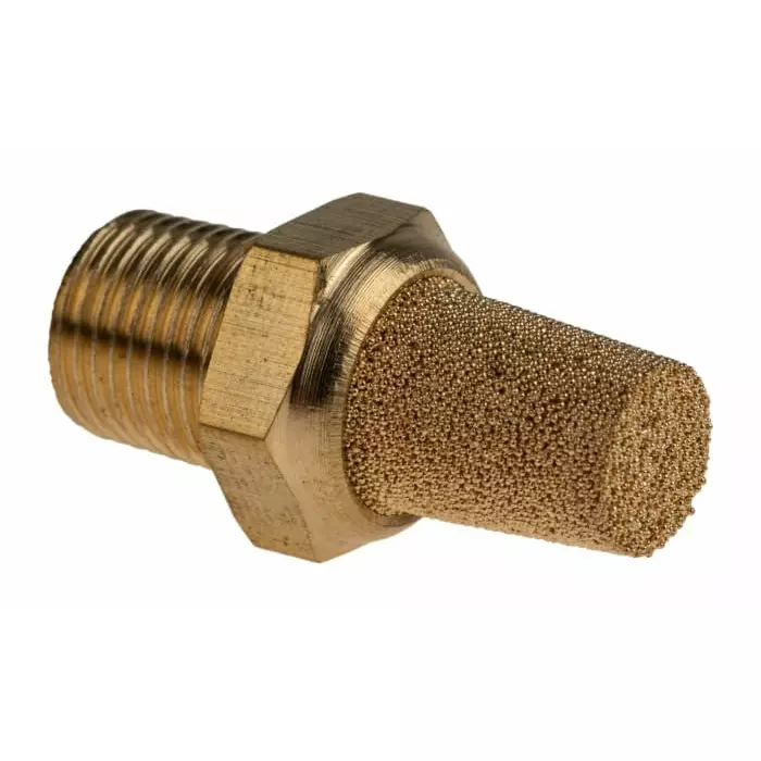 Norgren Pneumatic Silencer T40 Bronze 10 bar Threaded R 1/8 male, T40B1800