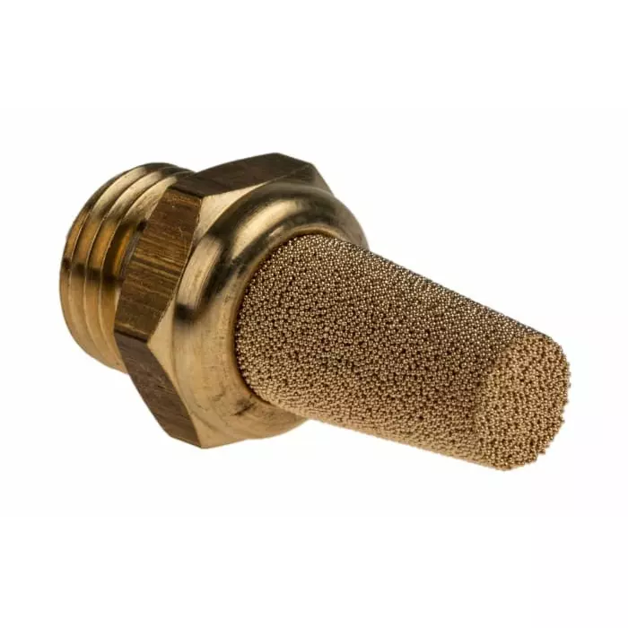 Norgren Pneumatic Silencer T40 Bronze 10 bar Threaded G 1/4 male, T40C2800