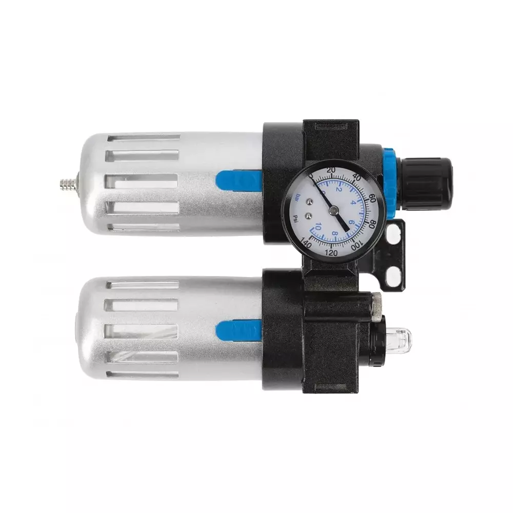 Hogert Technik Filter Reducer and Lubricator 9 Bar Maximum Pressure and Size 1/4 inch (6.35 mm), HT4R875