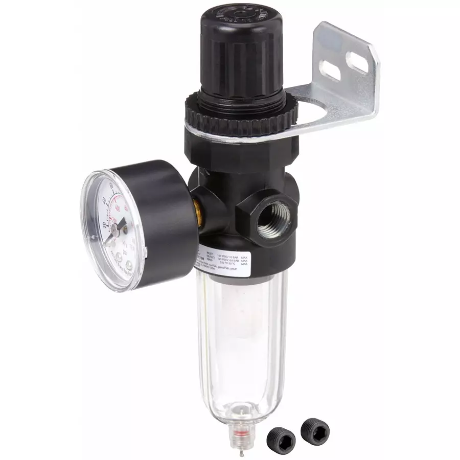 SPEEDAIRE 6.35 mm (1/4 inch) NPT 14 cfm Filter-Regulator 5 m, 4ZK76