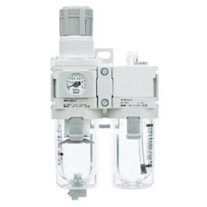 SMC G 3/8 FRL Assembly, Auto Dra inch, 5 μm Filtration Size, AC30A-F03DG-D