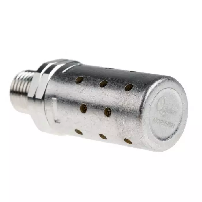 Norgren Pneumatic Silencer MB Aluminium Brass 20 bar Threaded R 1/4 male, MB002B