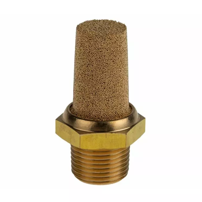 Norgren Pneumatic Silencer T40 Bronze 10 bar Threaded R 3/8 male, T40B3800