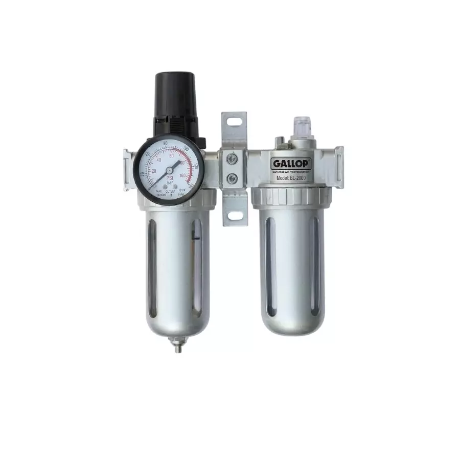 Gallop FRL Unit 0-1.0 MPa Adjustable Pressure and 3500 LPM Flow Rate, G-FRL-1-1/2"