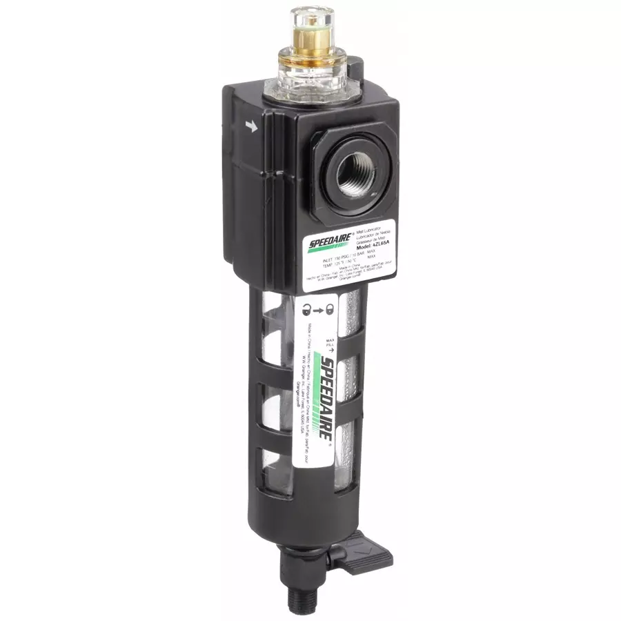 SPEEDAIRE 150 psi, 6.35 mm (1/4 inch) NPT Inlet Compressed Air Lubricator, 4ZL65