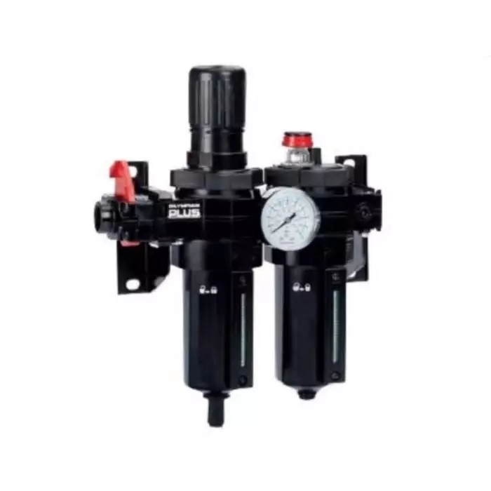 Norgren Pneumatic Air Preparation G 1/2 FRL Auto matic Drain 401¼m Filtration Size-With Pressure Gauge, BL64-401