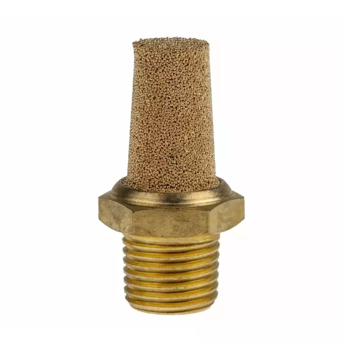 Norgren Pneumatic Silencer T40 Bronze 10 bar Threaded R 1/4 male, T40B2800