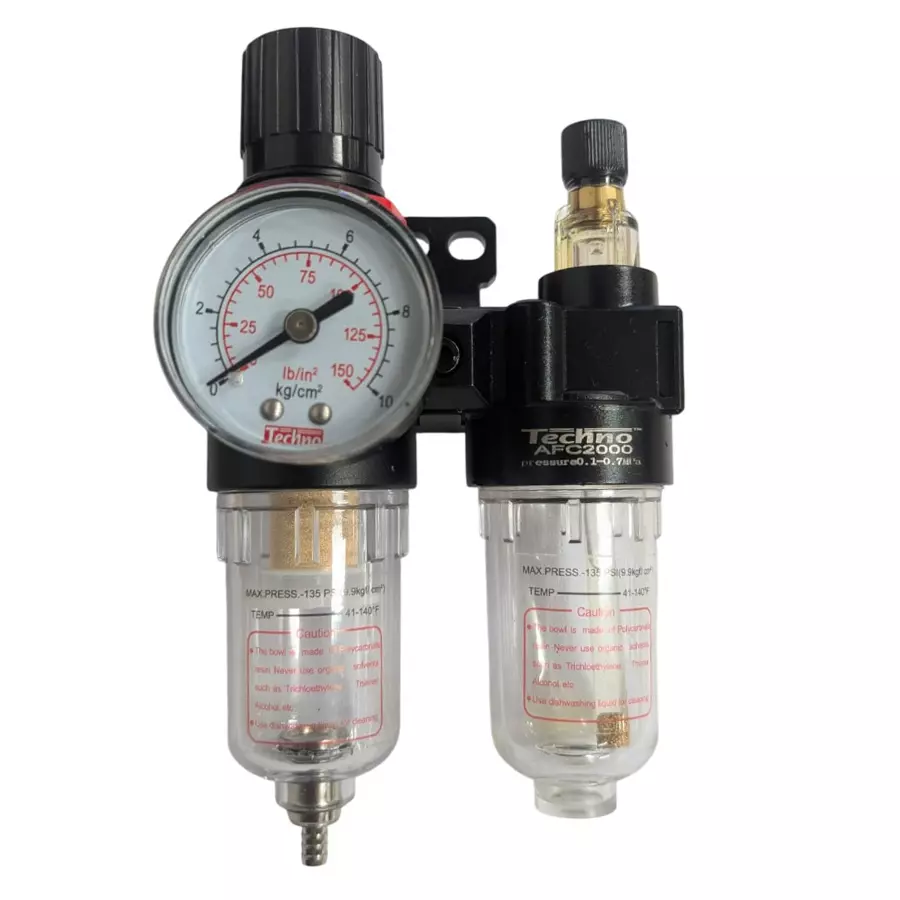 Techno 6.35 mm (1/4") FR+L with Gauge Airtech Type AFC2000