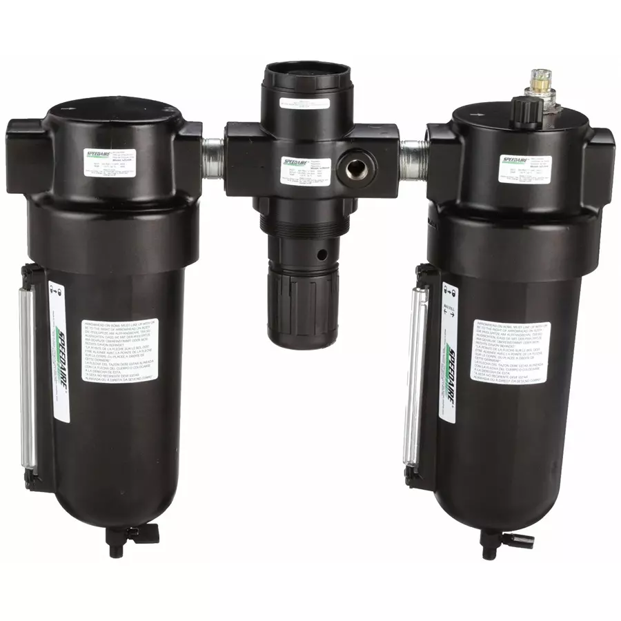 SPEEDAIRE Filter/Regulator/Lubricator 250 Psi Max Op Pressure 5 micron Mist, 4ZM02