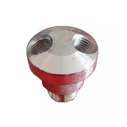 INTECO Manifold 2 Way Round MF Thread 6.35 mm (1/4 Inch) Silver