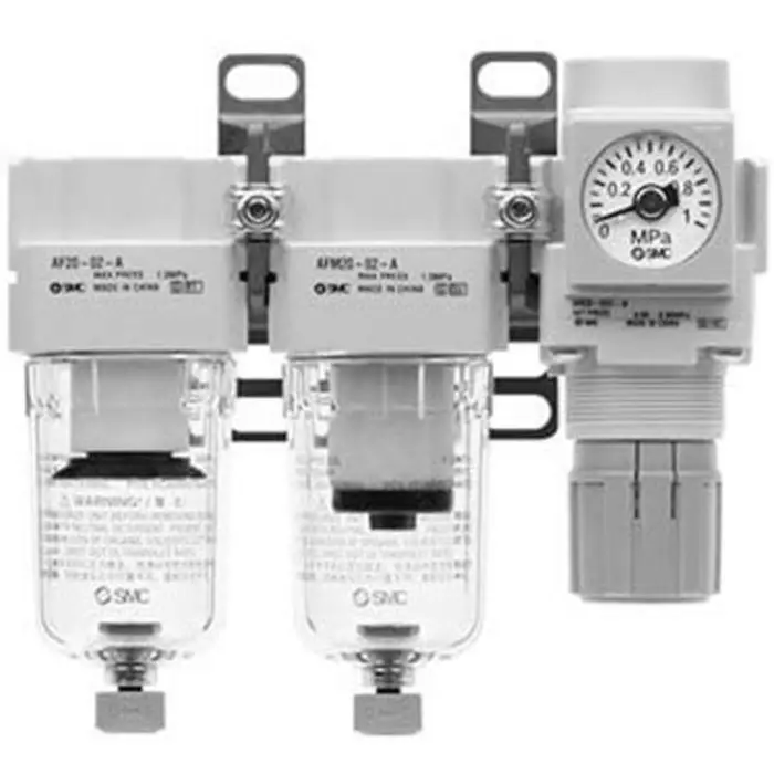 SMC G 1/4 Pneumatic Separator, 5 μm filtration, 50kPa to 10 bar, AC25C-F02-V-B