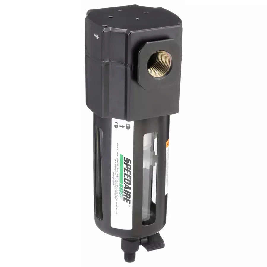 SPEEDAIRE Compressed Air Filter Particulate 1/2 in NPT 5 µm 140 cfm, 4ZL50