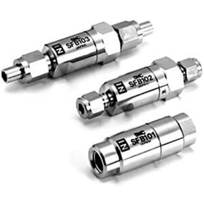SMC SFB100 Series 0.01 μm Rc 1/4 0.5MPa to 0.99 MPa Filter with None drain, SFB100-02