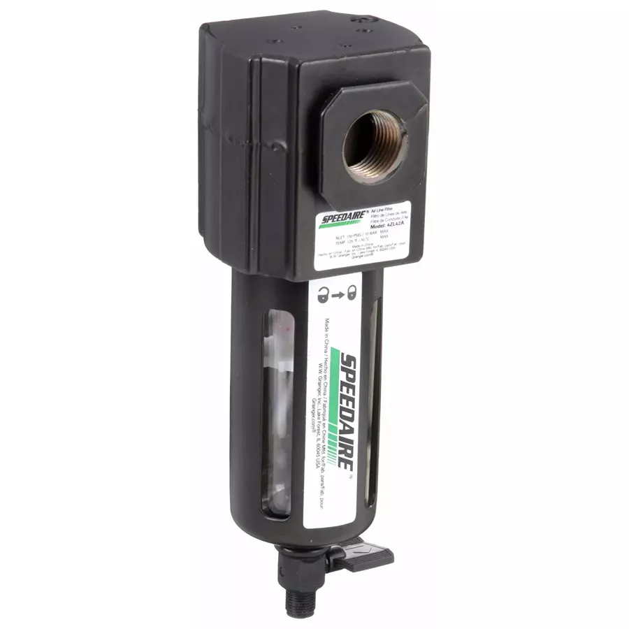 SPEEDAIRE Compressed Air Filter Particulate 1/2 in NPT 5 µm 70 cfm, 4ZL42