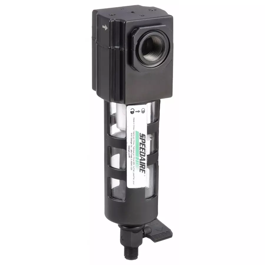SPEEDAIRE Compressed Air Filter Particulate 3/8 in NPT 5 µm 55 cfm, 4ZL30