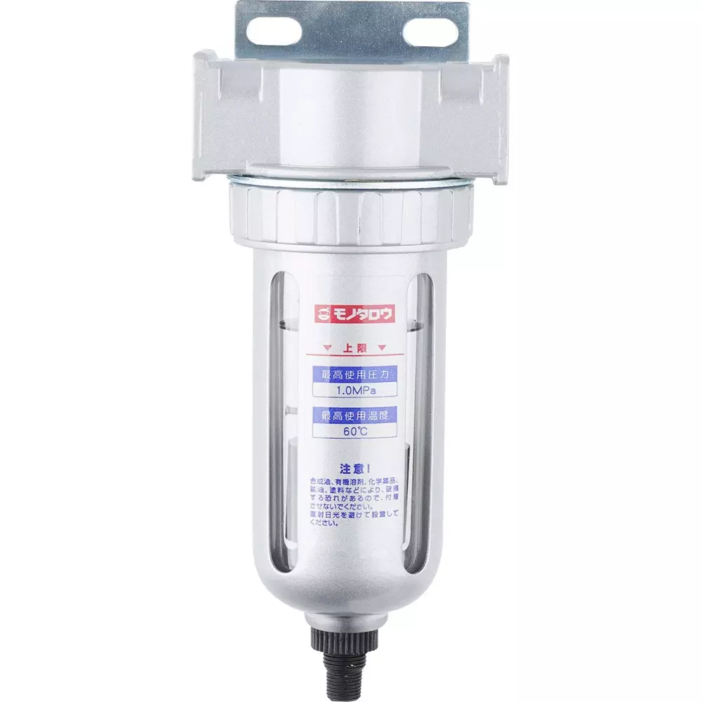 MonotaRO Air Filter Auto Drain NO Aluminum alloy 1 Mpa PT Type Thread, F-03A