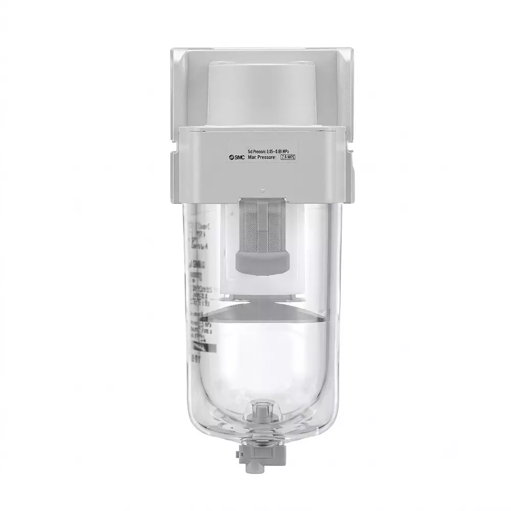 SMC Air Filter Modular F.R.L 1/4 inch (6.35 mm) Port Size and 1.5 MPa Proof Pressure, AF20-02-A-X2729