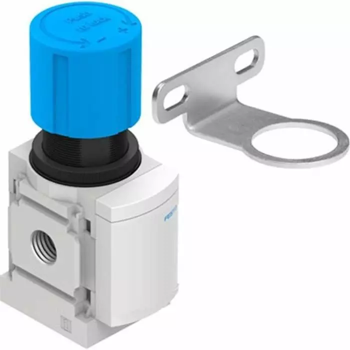 Festo G 1/8 Regulator -, 1/8 inch, 14 bar max. Input, MS4-LR-1/8-D5-VS-OS-WR