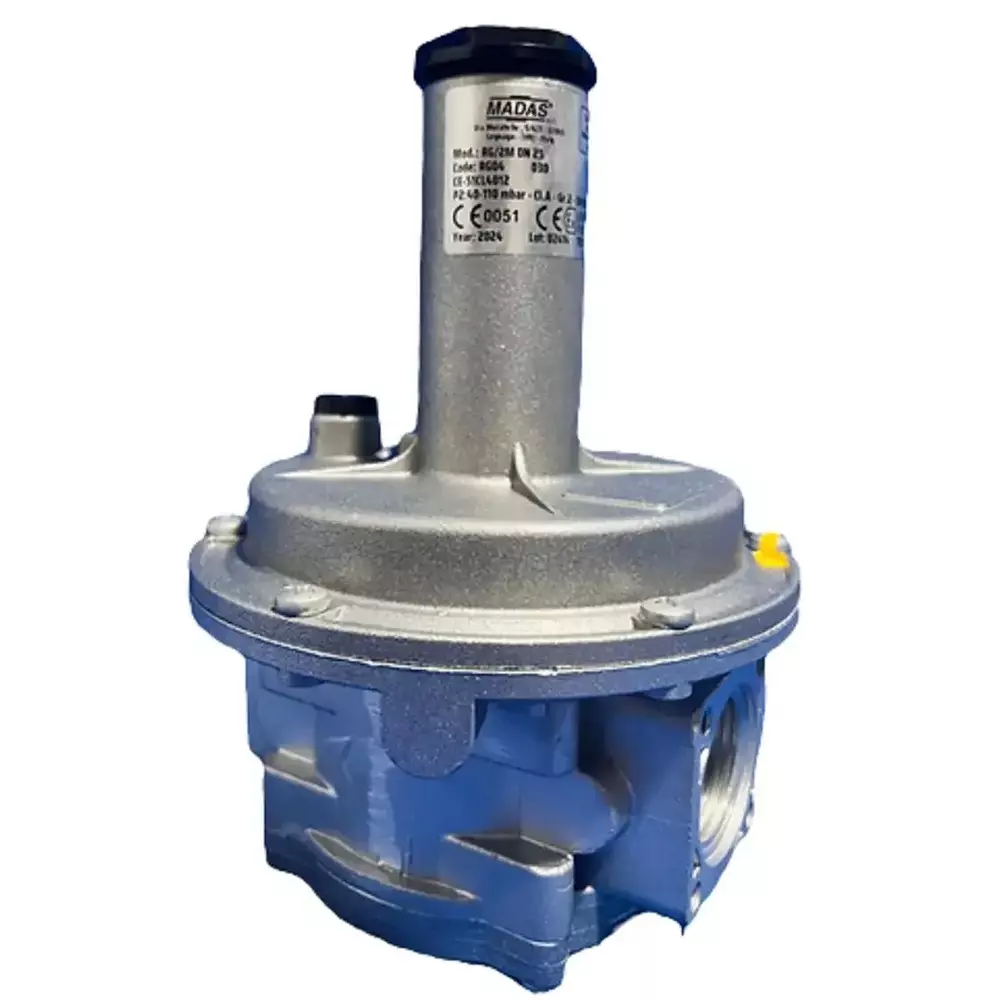 Madas Pressure Regulator Aluminium Silver 500 mbar Pressure Bar for Industrial Use, RG/2M DN25