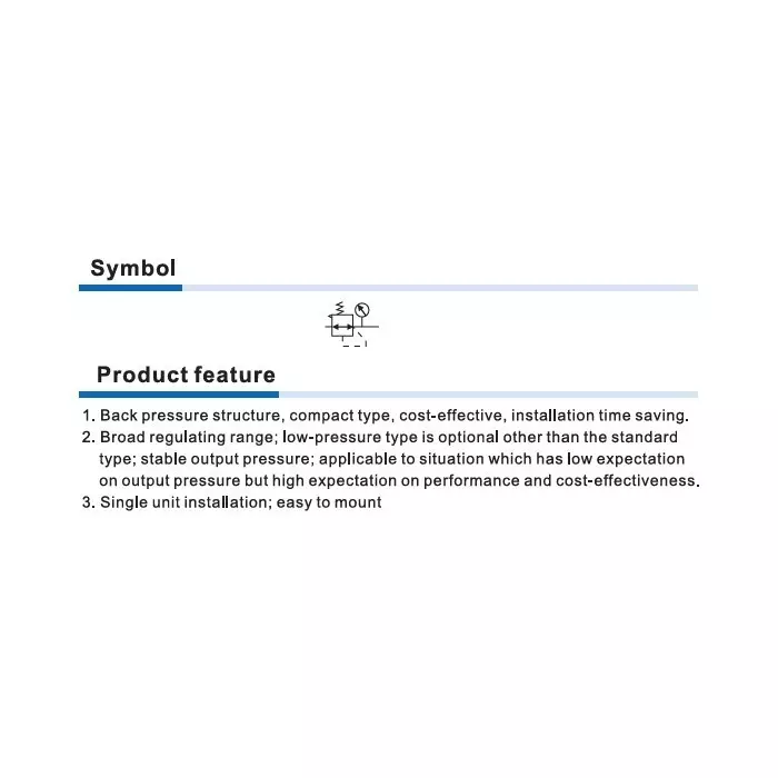airtac-pressure-regulator-15-mpa-215-psi-proof-pressure-and-20-to-70c-ambient-and-fluid-temperature-sdr100-wo-mounting-kit-with-pressure-gauge