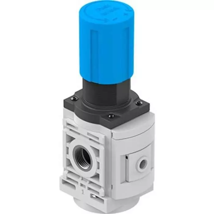Festo G 1/2 Regulator -, 2-Jan in, 10 bar max. input, MS6-LR-1/2-D6-A8-F1A-B
