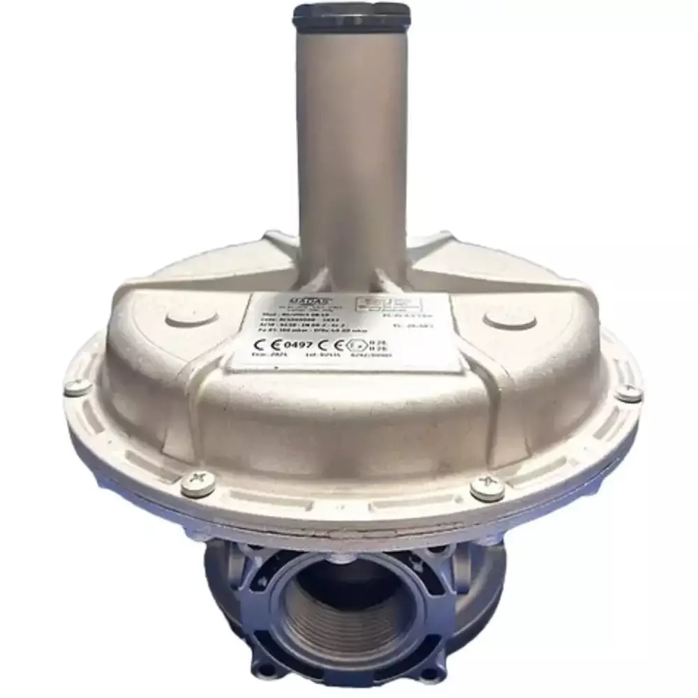 Madas Pressure Regulator Bar Aluminium Silver 0.5-5 Bar Pressure Bar for Industrial Use, RG/2MCS DN 40