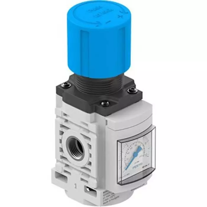 Festo G 1/4 Regulator -, 1/4 in, 10 bar max. Input, MS4-LR-1/4-D6-AG-BAR-F1A-B