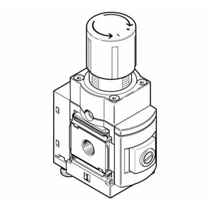 Festo MS Threaded Regulator, G 1/2, MS6-LRPB-1/2-D2-A8-BD